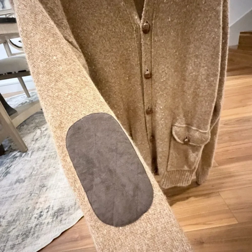 Peter Millar Men's Camel hair Sweater/ Cardigan size XL